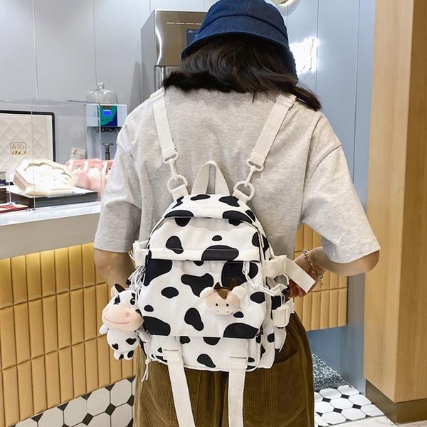 backpack cute girls schoolbag for teens small travel mochila kawaii cow print women bag fashion college rucksack female mini
backpack cute girls schoolbag for teens small travel mochila kawaii cow print women bag fashion college rucksack female mini