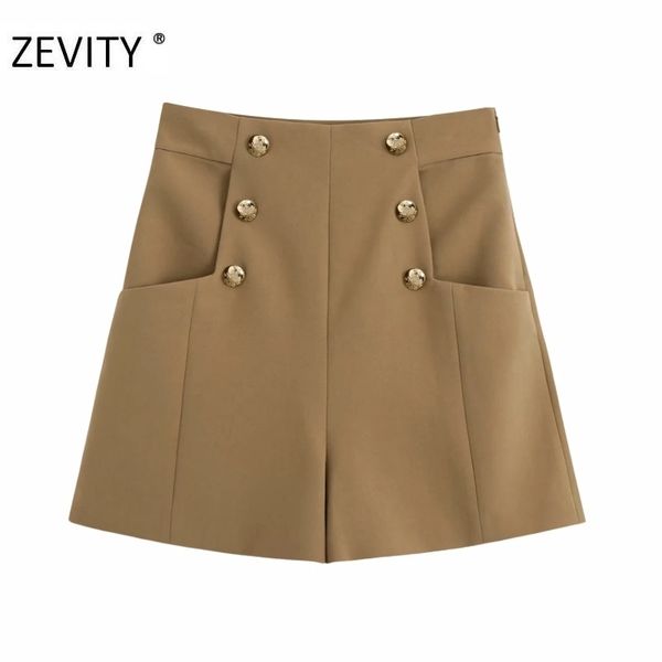 zevity women vintage double breasted decoration pockets slim shorts skirts ladies side zipper chic shorts pantalone cortos p933 210309, White;black
zevity women vintage double breasted decoration pockets slim shorts skirts ladies side zipper chic shorts pantalone cortos p933 210309, White;black