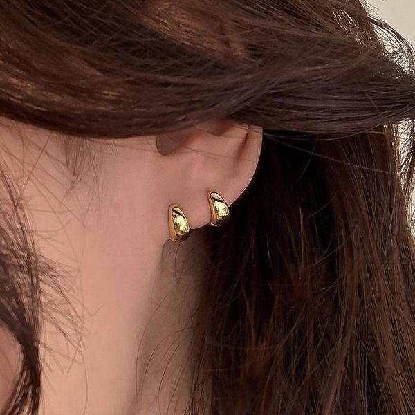 hoop & huggie korean simple fashion retro golden metal round geometric earrings for woman girls aesthetic office jewelry, Golden;silver
hoop & huggie korean simple fashion retro golden metal round geometric earrings for woman girls aesthetic office jewelry, Golden;silver