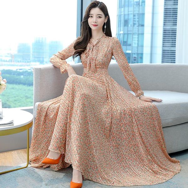 casual dresses temperament silver silk chiffon slim dress long sleeve bowknot collar plus size women length clothing green orange, Black;gray
casual dresses temperament silver silk chiffon slim dress long sleeve bowknot collar plus size women length clothing green orange, Black;gray