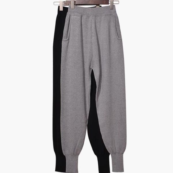 women's pants & capris harem female comfortable pure knitted high waist casual loose long women, Black;white
women's pants & capris harem female comfortable pure knitted high waist casual loose long women, Black;white