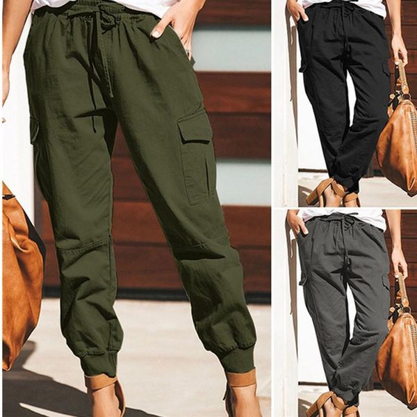 women's pants & capris bikoles 2021 spring autumn casual loose solid ladies elastic waist tooling long drawstring bow pockets, Black;white
women's pants & capris bikoles 2021 spring autumn casual loose solid ladies elastic waist tooling long drawstring bow pockets, Black;white