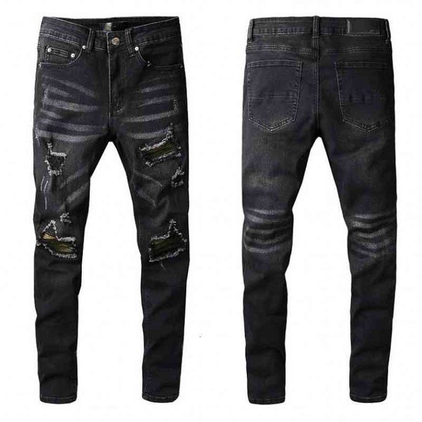 ripped men distressed biker jeans slim fit motorcycle denim for fashion hip hop mens jean good quality, Blue
ripped men distressed biker jeans slim fit motorcycle denim for fashion hip hop mens jean good quality, Blue