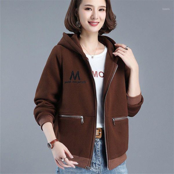 high street letters hoodded cotton short zipper jacket women plus size m-4xl pocket casual coat loose thin outwear women's jackets, Black;brown
high street letters hoodded cotton short zipper jacket women plus size m-4xl pocket casual coat loose thin outwear women's jackets, Black;brown