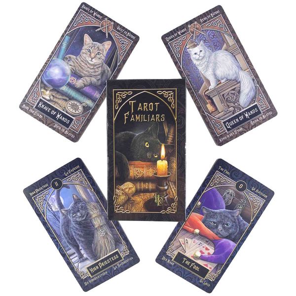 familiars tarot deck leisure party table game fortune-telling prophecy oracles cards with guide book
familiars tarot deck leisure party table game fortune-telling prophecy oracles cards with guide book
