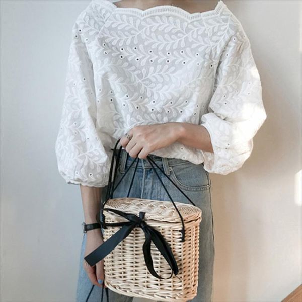 arrival spring summer korea women shirts fashion loose 3 4 sleeve embroidery lace shirt sweet cute slash neck white blouse
arrival spring summer korea women shirts fashion loose 3 4 sleeve embroidery lace shirt sweet cute slash neck white blouse