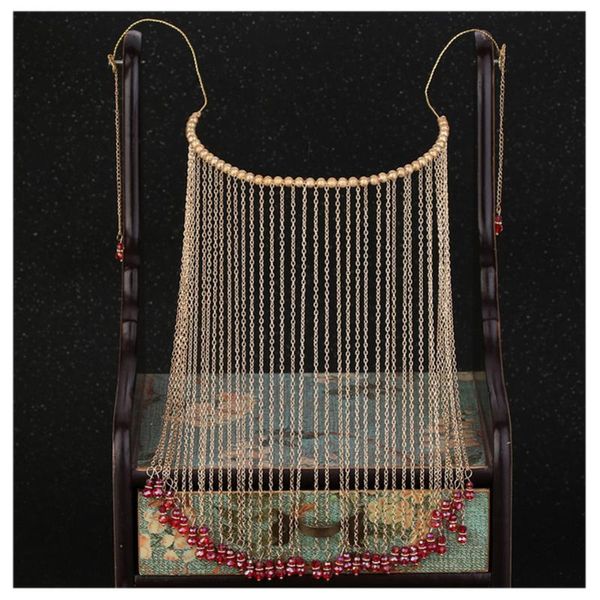 hair accessories ancient style gold silver color facial curtain tiaras traditional wedding for beautiful bride face tassel decoration
hair accessories ancient style gold silver color facial curtain tiaras traditional wedding for beautiful bride face tassel decoration