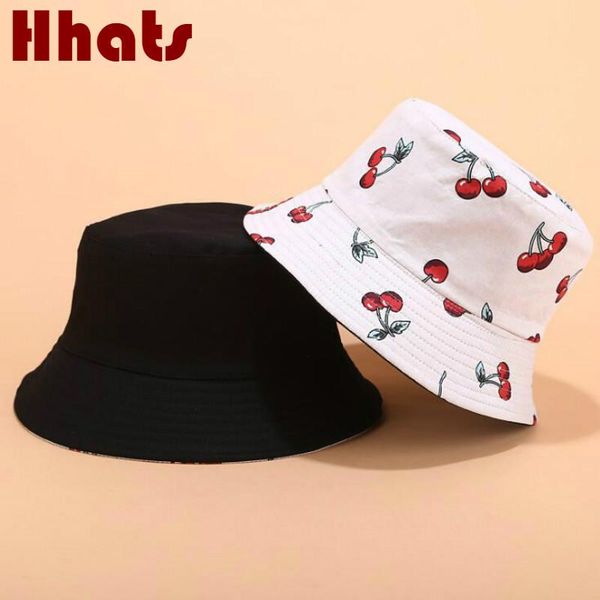 cloches summer women cherry bucket hat cotton fruit printed reversible fishing cap two side wear vacation beach panama female sunhat
cloches summer women cherry bucket hat cotton fruit printed reversible fishing cap two side wear vacation beach panama female sunhat