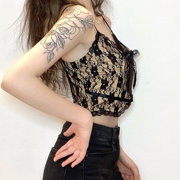 streetwear slim lace camisole women fasihon splice bow v neck backless vest 2021 new casual club crop tank top, White
streetwear slim lace camisole women fasihon splice bow v neck backless vest 2021 new casual club crop tank top, White