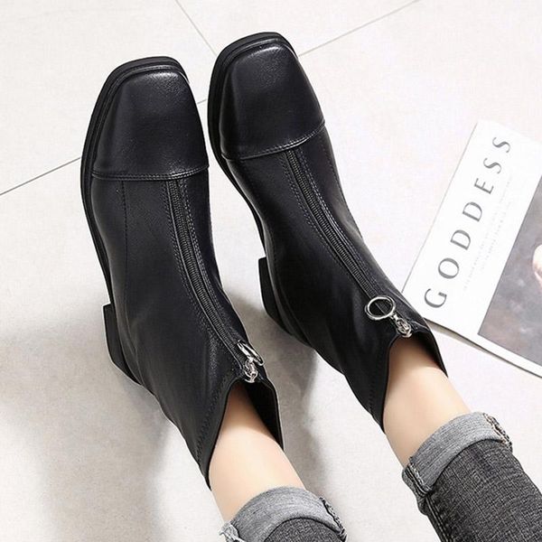 boots zip stitch ankle for women square toe booties flat boot riding 2021 autumn winter fashion botas retro mujer 8494c, Black
boots zip stitch ankle for women square toe booties flat boot riding 2021 autumn winter fashion botas retro mujer 8494c, Black