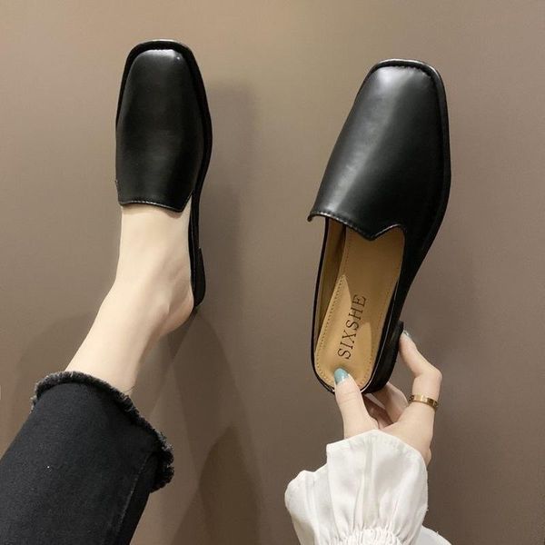 solid summer beach flat sandals women vintage square toe slipper sandals women elegant ladies shoes, Black
solid summer beach flat sandals women vintage square toe slipper sandals women elegant ladies shoes, Black