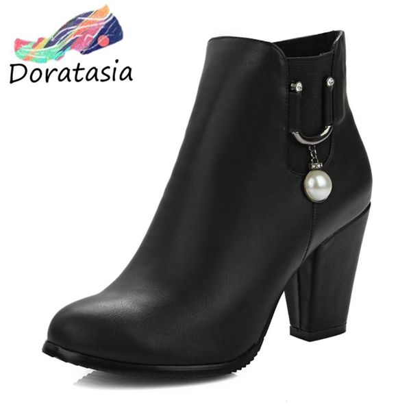 boots doratasia brand classic high-quality high heels office ladies booties elegant large size 43 stylish winter shoes women, Black
boots doratasia brand classic high-quality high heels office ladies booties elegant large size 43 stylish winter shoes women, Black