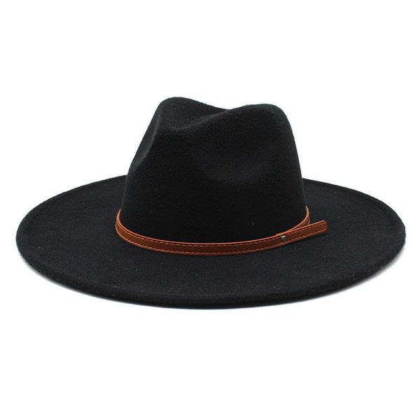 wide brim hats large fedora hat for women men fedoras female male big felt woman cap man spring autumn winter caps 2021, Blue;gray
wide brim hats large fedora hat for women men fedoras female male big felt woman cap man spring autumn winter caps 2021, Blue;gray