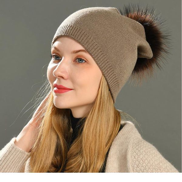 wholesale real raccoon fur pom pom knitted hat women beanies cashmere winter hat female girl cotton skullies wool be jlluxn
wholesale real raccoon fur pom pom knitted hat women beanies cashmere winter hat female girl cotton skullies wool be jlluxn