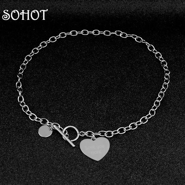 chokers so minimalist punk stainless steel chic round disc heart pendant choker necklace for couple jewelry bijoux, Golden;silver
chokers so minimalist punk stainless steel chic round disc heart pendant choker necklace for couple jewelry bijoux, Golden;silver