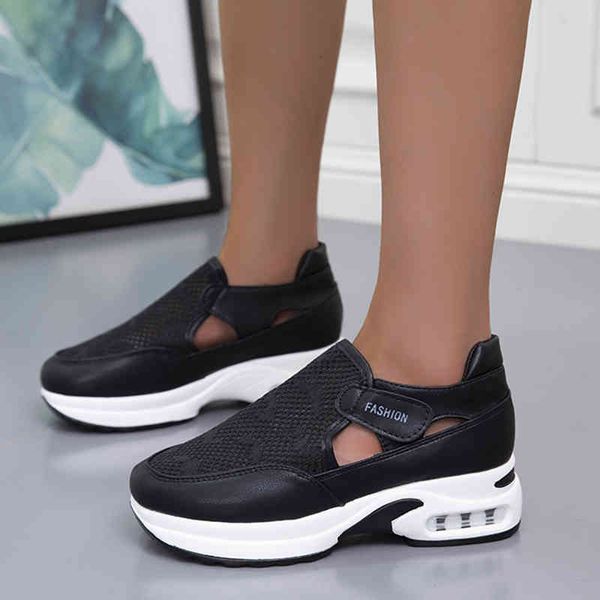 dress shoes rimocy breathable mesh air cushion sneakers women summer hollow out wedges casual woman plus size platform vulcanize i, Black
dress shoes rimocy breathable mesh air cushion sneakers women summer hollow out wedges casual woman plus size platform vulcanize i, Black