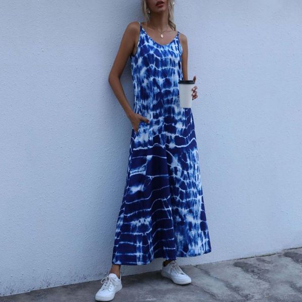 casual dresses summer women's tie-dye gradient printing spaghetti strap pocket dress party beach loose long sundress vestidos#35, Black;gray
casual dresses summer women's tie-dye gradient printing spaghetti strap pocket dress party beach loose long sundress vestidos#35, Black;gray
