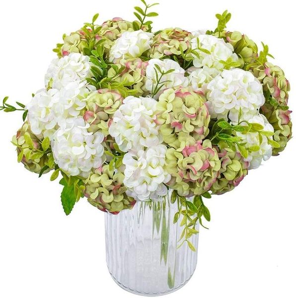 decorative flowers & wreaths 4 packs artificial silk hydrangea fake bridal bridesmaid flower bouquet for wedding party home decoration 10 he
decorative flowers & wreaths 4 packs artificial silk hydrangea fake bridal bridesmaid flower bouquet for wedding party home decoration 10 he