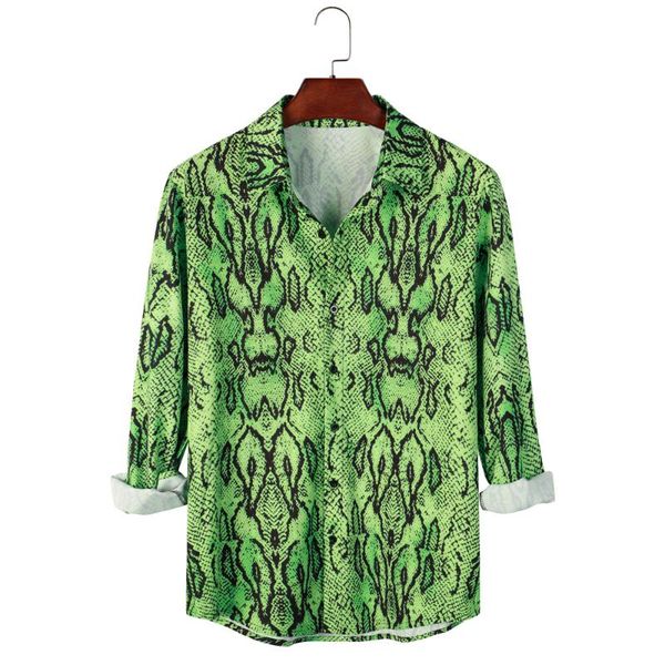 men's casual shirts green men holiday long sleeve turn down collar chic print single tie shirt loose fashion winter autumn, White;black
men's casual shirts green men holiday long sleeve turn down collar chic print single tie shirt loose fashion winter autumn, White;black