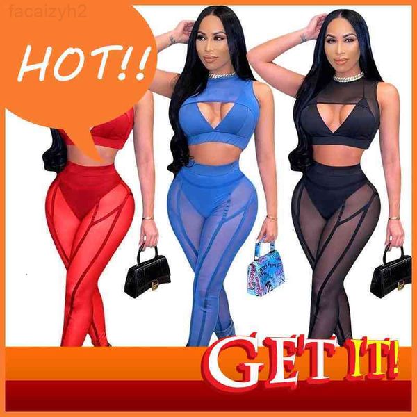 womens two piece pants set hollow out tracksuits designer clothing 2022 spring mesh panelling sleeveless trousers perspective outfits, Gray
womens two piece pants set hollow out tracksuits designer clothing 2022 spring mesh panelling sleeveless trousers perspective outfits, Gray
