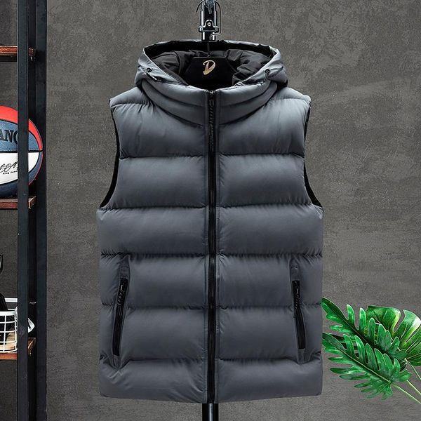 men's vests men vest 7xl hat can be blown into a u-shaped pillow autumn and winter oversized cotton fat tide coat thermal, Black;white
men's vests men vest 7xl hat can be blown into a u-shaped pillow autumn and winter oversized cotton fat tide coat thermal, Black;white