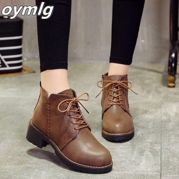 boots ankle for women shoes woman solid leather platform winter lace up plus size black botas mujer
boots ankle for women shoes woman solid leather platform winter lace up plus size black botas mujer