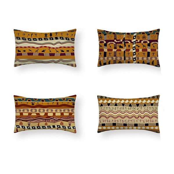 african national decor style character totem pattern long waist pillow case sofa car decorative rectangle cushion cover 30x50cm
african national decor style character totem pattern long waist pillow case sofa car decorative rectangle cushion cover 30x50cm