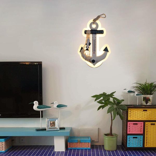 wall lamp mediterranean anchor creative bedroom personality living room study background led marine rudder
wall lamp mediterranean anchor creative bedroom personality living room study background led marine rudder