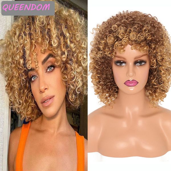 12 inch short afro kinky curly wigs for black women brown ombre synthetic kinky curly wig with bangs heat resistant cosplay wig
12 inch short afro kinky curly wigs for black women brown ombre synthetic kinky curly wig with bangs heat resistant cosplay wig
