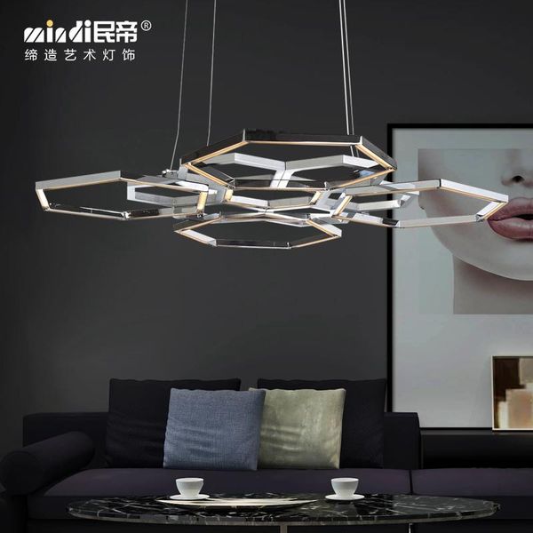 individualized postmodern luxury living room chandelier designer model house design sense stainless steel hexagonal chandelier
individualized postmodern luxury living room chandelier designer model house design sense stainless steel hexagonal chandelier