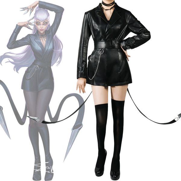 anime costumes lol kda evelynn cosplay costume kda game black coat cosplay women halloween female dress game accessories suits sets
anime costumes lol kda evelynn cosplay costume kda game black coat cosplay women halloween female dress game accessories suits sets