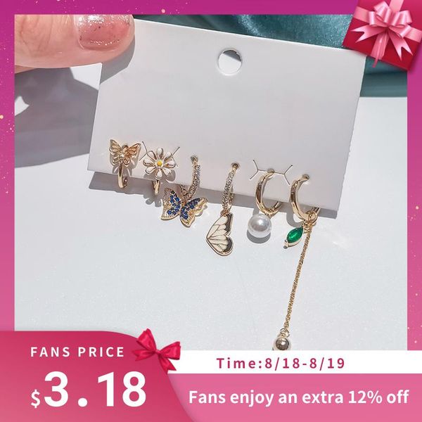 hoop & huggie 6 pieces/set 925 sterling silver zircon butterfly flower earrings set shiny light luxury sweet jewelry drop, Golden;silver
hoop & huggie 6 pieces/set 925 sterling silver zircon butterfly flower earrings set shiny light luxury sweet jewelry drop, Golden;silver