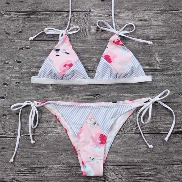 women's swimwear nidalee striped print bikini set wire summer bathing low waist floral swimming suit triangle padded bandage biquini, White;black
women's swimwear nidalee striped print bikini set wire summer bathing low waist floral swimming suit triangle padded bandage biquini, White;black