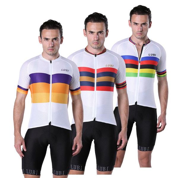 racing sets lubi summer pro cycling jersey set wear mtb tights clothes bib shorts kit bike bicycle clothing road suit for men breathable, Black;blue
racing sets lubi summer pro cycling jersey set wear mtb tights clothes bib shorts kit bike bicycle clothing road suit for men breathable, Black;blue