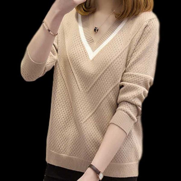 spring autumn women blouse solid color long sleeve v-neck knitting loose shirts office lady casual female blouses blusa, White
spring autumn women blouse solid color long sleeve v-neck knitting loose shirts office lady casual female blouses blusa, White