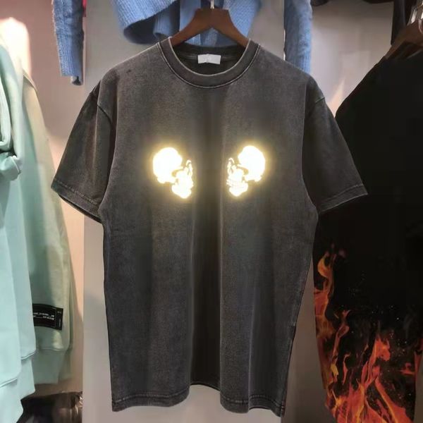 reflective short sleeve t shirts mens o neck cotton tees summer loose casual couple t-shirts, White;black
reflective short sleeve t shirts mens o neck cotton tees summer loose casual couple t-shirts, White;black