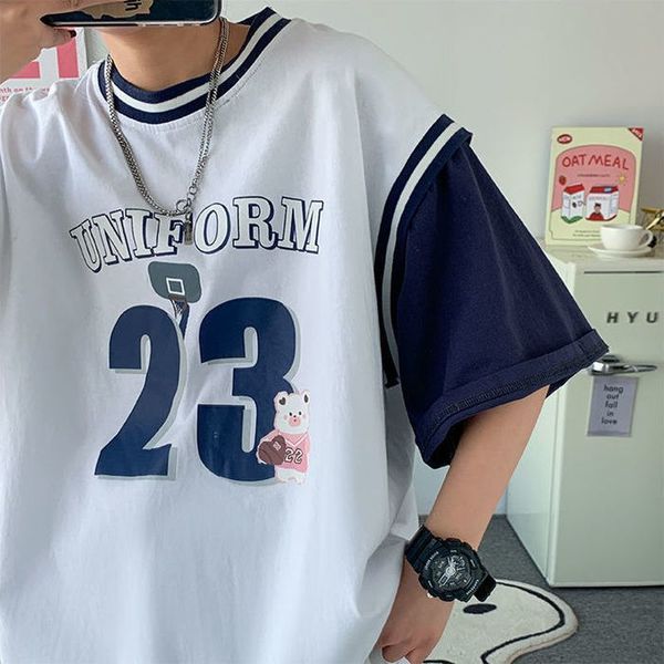 women's t-shirt men's fake short sleeved t-shirt, hip-hop basketball shirt, loose, seamed, harajuku, cartoon chuanjing, summer 202, White
women's t-shirt men's fake short sleeved t-shirt, hip-hop basketball shirt, loose, seamed, harajuku, cartoon chuanjing, summer 202, White