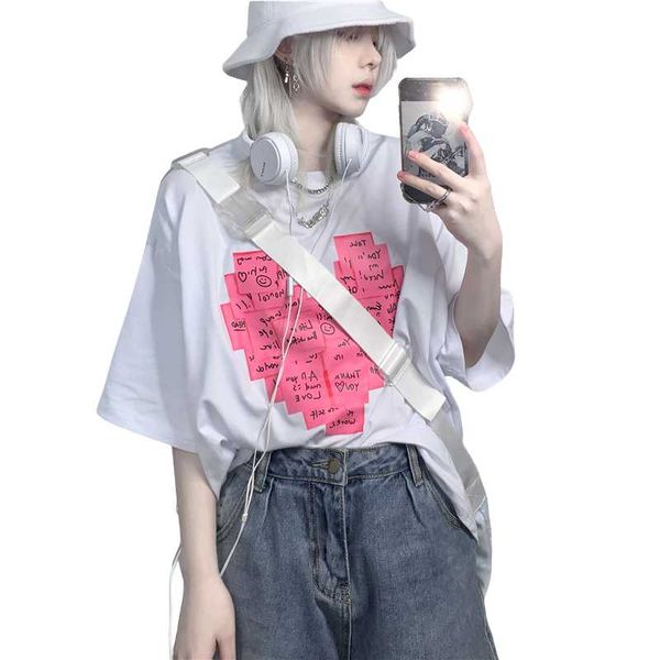 women's t-shirt nyoolo harajuku style love notes print short sleeve women 2021 summer streetwear o-neck pullovers sweet white tee
women's t-shirt nyoolo harajuku style love notes print short sleeve women 2021 summer streetwear o-neck pullovers sweet white tee