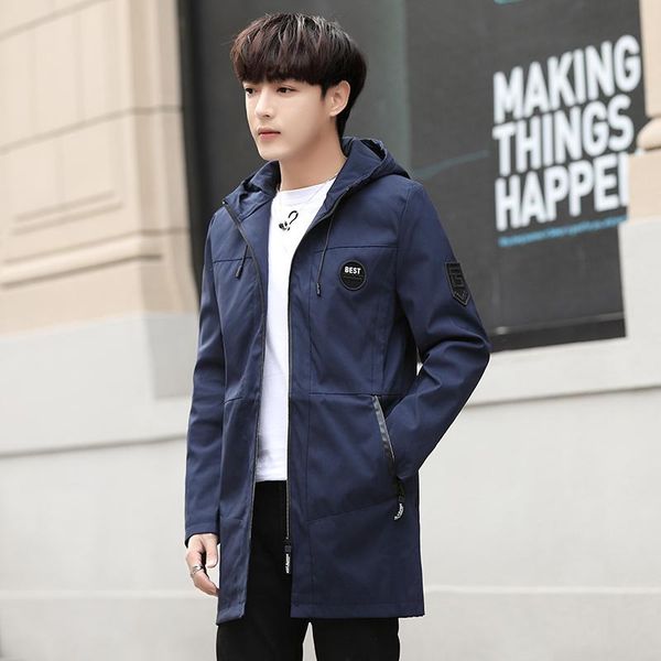 men's jackets autumn casual thin hooded jacket solid mens mid length zipper coat slim fit windbreaker spring street outwear clothing, Black;brown
men's jackets autumn casual thin hooded jacket solid mens mid length zipper coat slim fit windbreaker spring street outwear clothing, Black;brown