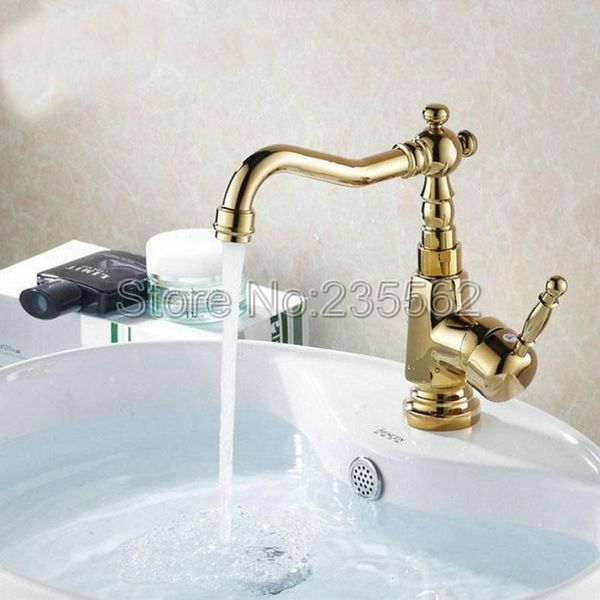 bathroom sink faucets gold color brass swivel basin faucet deck mounted vessel mixer taps single handle lgf003
bathroom sink faucets gold color brass swivel basin faucet deck mounted vessel mixer taps single handle lgf003