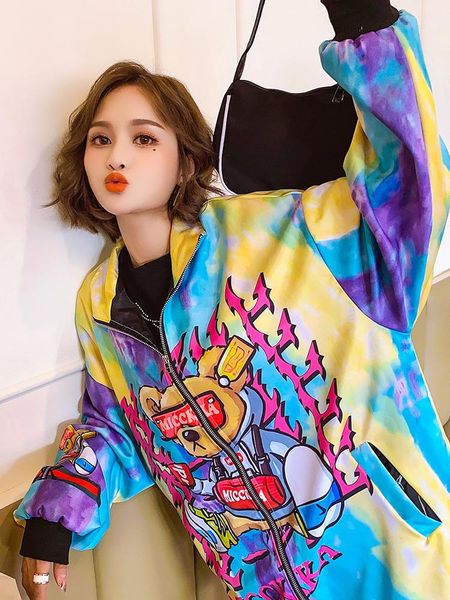 europe station 2021 autumn new printed loose jacket women's mid-length lazy style baseball uniform jacket trend, Black;brown
europe station 2021 autumn new printed loose jacket women's mid-length lazy style baseball uniform jacket trend, Black;brown