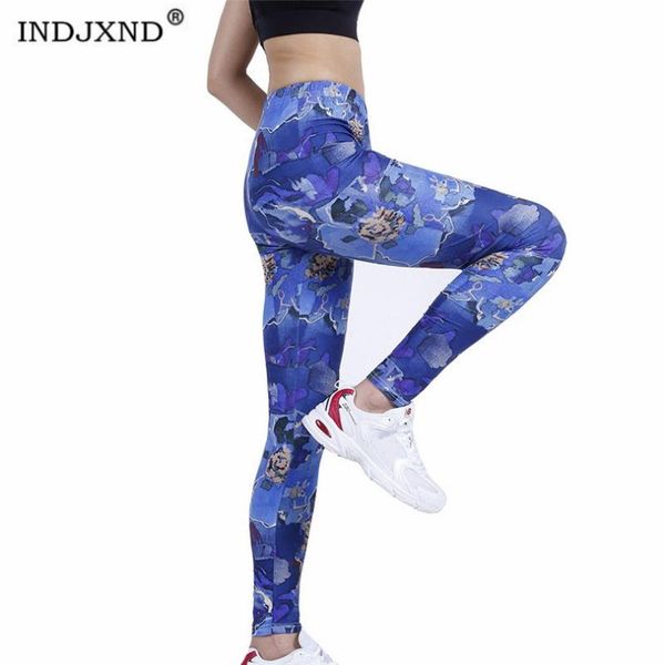 women's leggings indjxnd selling ink dream blue flower slim fitness gym fashion ankle-length knitted push up running elastic waist, Black
women's leggings indjxnd selling ink dream blue flower slim fitness gym fashion ankle-length knitted push up running elastic waist, Black