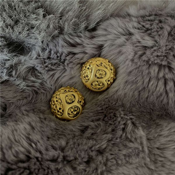 hbp wind b letter women's temperament personality niche design old gold earrings fashion, Silver
hbp wind b letter women's temperament personality niche design old gold earrings fashion, Silver