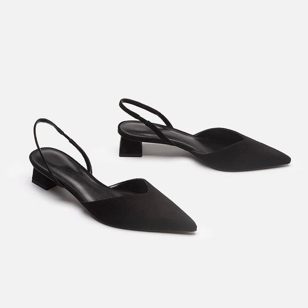 dress shoes 2021 v-neck thick heels roman half head sandals fairy wind pointe back air, Black
dress shoes 2021 v-neck thick heels roman half head sandals fairy wind pointe back air, Black