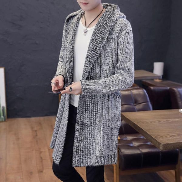 male thick solid cardigan men winter knitted mens long cardigan cardigans hooded knitwear casual male sweater high coat hooded street stepm, Black
male thick solid cardigan men winter knitted mens long cardigan cardigans hooded knitwear casual male sweater high coat hooded street stepm, Black