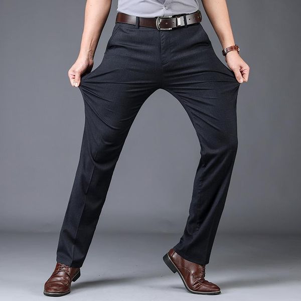 men's pants wear, 2021 summer pants, thin business viscose elastic silky casual men, trousers non-iron, Black
men's pants wear, 2021 summer pants, thin business viscose elastic silky casual men, trousers non-iron, Black