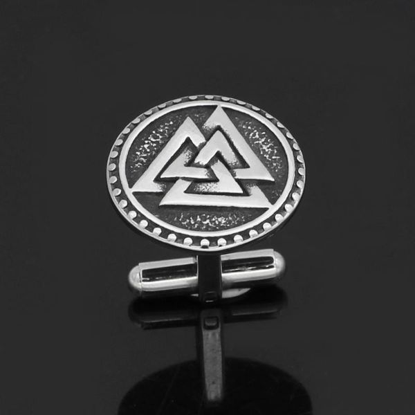 pins, brooches snordic viking valknut amulet stainless steel cufflinks for man and women -with rune gift bag, Gray
pins, brooches snordic viking valknut amulet stainless steel cufflinks for man and women -with rune gift bag, Gray