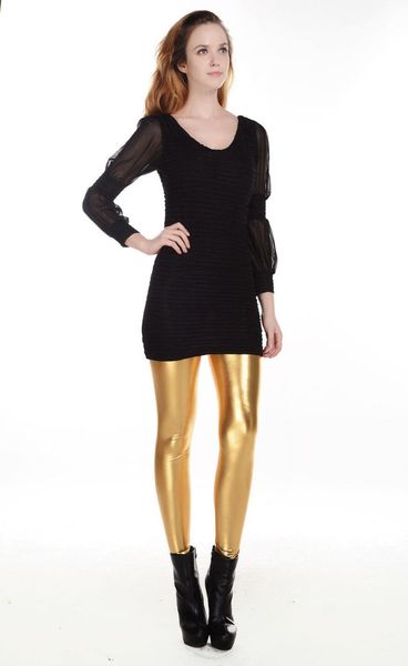 women's leggings ,fashion women expensive metal gold and silver fashion bling imitation leather legging, Black
women's leggings ,fashion women expensive metal gold and silver fashion bling imitation leather legging, Black