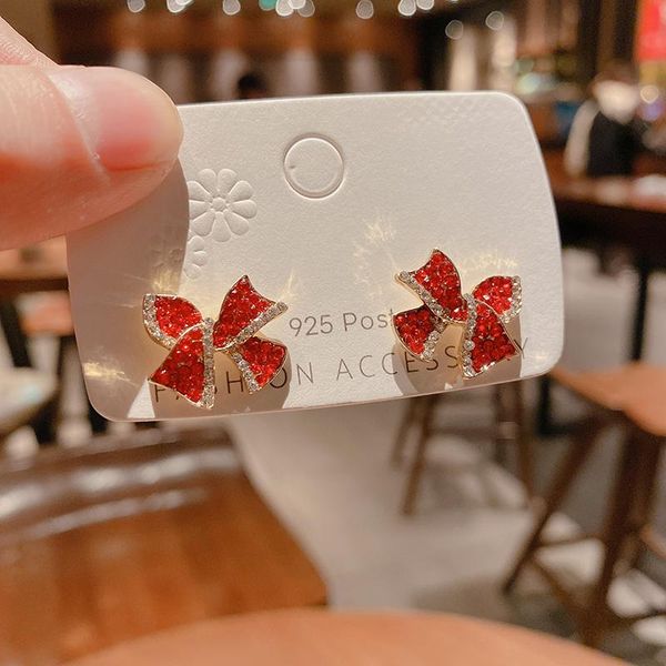 dangle & chandelier red bow women's fashion stud earrings trend metal elegant women jewelry korean exquisite for teens simple, Silver
dangle & chandelier red bow women's fashion stud earrings trend metal elegant women jewelry korean exquisite for teens simple, Silver