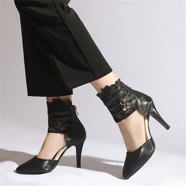 dress shoes pxelena rome lace ankle warp gladiator sandals women stiletto high heels pointed toe ladies party office white, Black
dress shoes pxelena rome lace ankle warp gladiator sandals women stiletto high heels pointed toe ladies party office white, Black